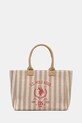 U.S. Polo Assn. geanta de bumbac Pool incape in A4 bej BEU2P8693WCO