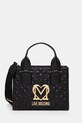Torba Love Moschino imitacija zrnate kože crna JC4303PP0MK1200A