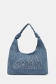 Love Moschino torebka jeansowa tekstylny niebieski JC4243PP0MKM0750