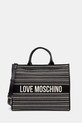 Love Moschino geantă cu modele negru JC4239PP0MKO100A