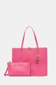 Torbica Juicy Couture Lily Imitacija zrnatega usnja roza BEJLL8752WVP