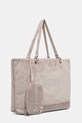 Βελούδινη τσάντα Juicy Couture Kimberly BEJQL8761WPO μπεζ SS25