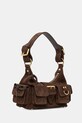 The Kooples torebka zamszowa AFSAMELIAS22 brązowy SS25