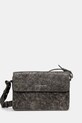 Kožna torba Daily Paper Meru Vintage Leather Bag krivi siva 2511061