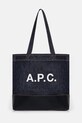 Сумочка A.P.C. Tote Axel E W текстильний темно-синій CODDP.M61917