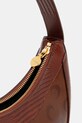 Marine Serre poșetă de piele Moon Airbrushed Leather Eclips WBA020A.CLEA0053 maro
