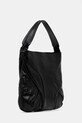 Marine Serre poșetă de piele Moonogram Embossed Leather Futura Tote UBA005A.CLEA0051 negru SS25