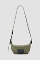 AllSaints torebka skórzana MADEA SNAKE skóra licowa zielony W092XC