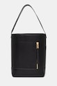 Kožená kabelka AllSaints ALBA HOBO usňová koža čierna W110XC