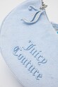 Velurová kabelka Juicy Couture BLOSSOM RHINESTONE CHAIN BEJL58834WCO modrá SS25