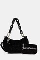Велюрова сумочка Juicy Couture BLOSSOM RHINESTONE CHAIN аплікація чорний BEJL58834WCO