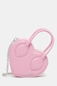 AMBUSH geantă de piele Heart Top Handle Bag uni roz 12115033
