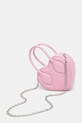 Akcesoria AMBUSH torebka skórzana Heart Top Handle Bag 12115033 różowy