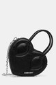 AMBUSH torebka skórzana Heart Top Handle Bag gładkie czarny 12115033