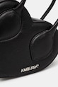 AMBUSH torebka skórzana Heart Top Handle Bag czarny 12115033