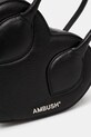 Kožna torba AMBUSH Heart Top Handle Bag crna 12115033