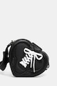 Kožna torba AMBUSH Strapped Heart Shoulder Bag natpis crna 12115063