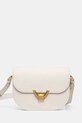 Шкіряна сумочка Coccinelle COCCINELLEDEW лицьова шкіра білий QTF.15.03.01