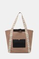 Coccinelle borsa a mano in cotone C-BOUNCE CANVAS stampa all-over verde SXG.11.01.01