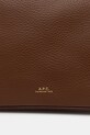A.P.C. torebka bawełniana Sac Vera Shoulder brązowy PXCBL.F61974