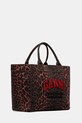 Kabelka GANNI Shopper XXL Print Leo A6631 červená SS25