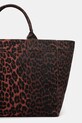 Doplňky Kabelka GANNI Shopper XXL Print Leo A6631 červená