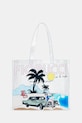 Fiorucci torebka Beach Print Pvc Tote wzorzyste transparentny U01FMABA276PT02MU01