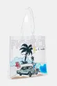 Fiorucci handbag Beach Print Pvc Tote U01FMABA276PT02MU01 transparent SS25
