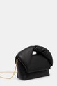 Δερμάτινη τσάντα JW Anderson Small Twister HB0643.LA0088 μαύρο SS25