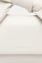 Кожена чанта JW Anderson Bow Small Twister бял HB0698.LA0355