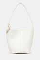Kožená kabelka JW Anderson The Jwa Corner Small jednofarebný biela HB0706.LA0351