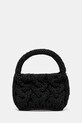 JW Anderson torebka skórzana Small Cable Knit imitacja skóry licowej czarny HB0712.LA0365