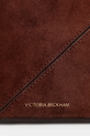 Victoria Beckham torebka zamszowa brązowy SS25B225AAC006556A