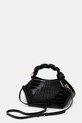 Akcesoria GANNI torebka Bou Bag Small Patent Croco A6083 czarny