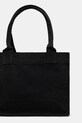Akcesoria GANNI torebka bawełniana Large Easy Shopper Contrasted Logo A6647 czarny