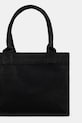 Accesorii GANNI geantă de bumbac Large Easy Shopper Contrasted Logo A6647 negru