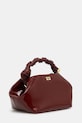 Сумочка GANNI Bou Bag Small Patent Oleatex A6499 бордо SS25