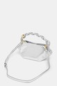 Accesorii GANNI poșetă Bou Bag Mini Metallic A6595 argintiu
