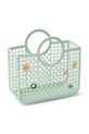 Dětská kabelka Liewood Samantha Basket With Charms LW19904 zelená SS25