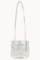 Tinycottons poseta fete FRINGES BAG SS25.387 argintiu SS25