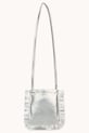 Dievča Detská kabelka Tinycottons FRINGES BAG SS25.387 strieborná