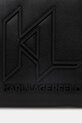 Karl Lagerfeld borsetă de piele K/MONOGRAM negru A1M30115