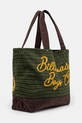 Billionaire Boys Club geantă Script Check Tote Bag B24483 verde SS25