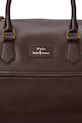 Kožená taška Polo Ralph Lauren 405962459 hnědá