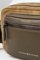 Kožená taška Tommy Hilfiger zelená AM0AM13231