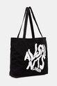 AllSaints geantă de bumbac ORLANDO M285XB negru SS25
