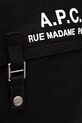 A.P.C. torba bawełniana Besace Recuperation czarny CODBM.H61930