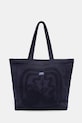 Vilebrequin geanta de bumbac BOUDOIR uni bleumarin BIRA29I3