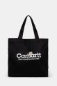 Бавовняна сумка Carhartt WIP Canvas Graphic Tote Large надрук чорний I032928.2NTXX
