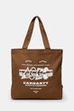 Pamučna torba Carhartt WIP Canvas Graphic Tote Large print smeđa I032928.2NUXX
